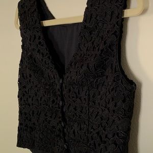 Jcrew black lace top